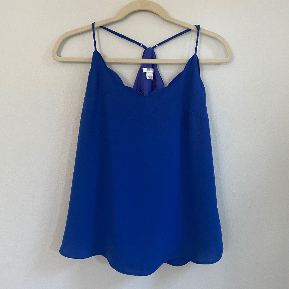 NWT J Crew Royal Blue Cami, Size 10